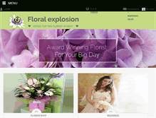 Tablet Screenshot of floral-explosion.co.uk